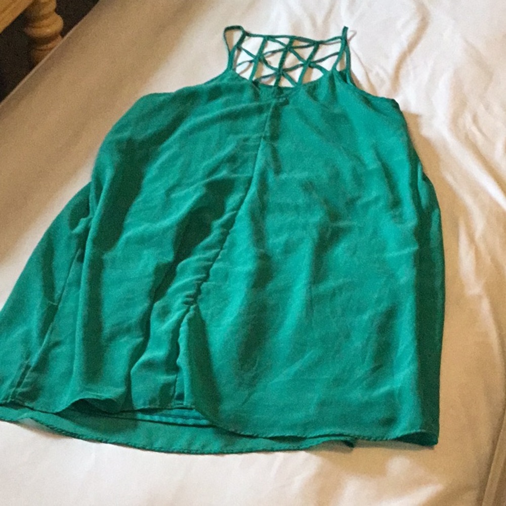 Turquoise blue dress